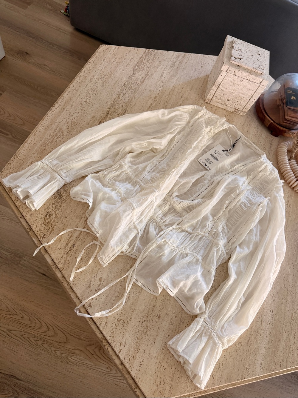 Zara Lightweight Romanticized Blouse